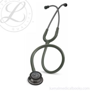 3m littmann classic iii stethoscope dark olive green tube smoke finish