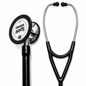 spirit cardiology stethoscope black edition, deluxe series ck ss747cpf